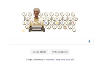 Pram saat menjadi google doodle pada 2017 saat perayaan kelahiran di usia ke-92 tahun. Pengaruh Pram terasa hingga kini.