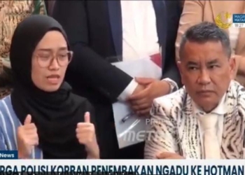 Anak polisi korban penembakan di Way Kanan mengadu ke Hotman Paris. (MTVN)