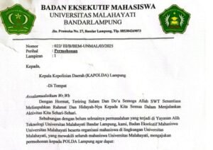 Presma Universitas Malahayati Minta Polda Lampung Mediasi Penyelesaian Konflik Yayasan