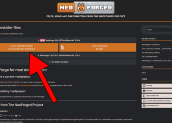 cara menginstal NeoForge