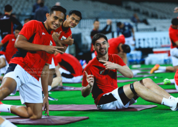latihan timnas indonesia jelang lawan australia