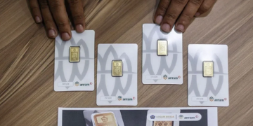 Ilustrasi harga emas. Dok/Antara