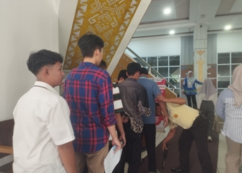 Universitas Lampung (Unila) memperketat pengawasan dalam pelaksanaan UTBK. (Foto: Umar Robbani/Lampost.co)