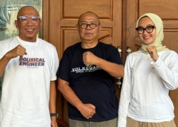 Gubernur Mirza dan Jihan saat bersama Bachtiar Basriselaku tim pemenangan Pilkada 2024