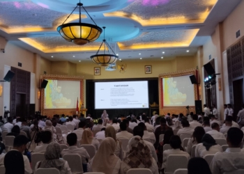 Ketua DPRD Provinsi Lampung, Ahmad Giri Akbar saat paparkan di kegiatan Musrembang, Rabu, 7 Mei 2025. (Foto: Lampost.co / Atika)