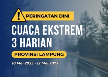 Badan Meteorologi Klimatologi dan Geofisika (BMKG) menyampaikan prakiraan cuaca tiga harian.