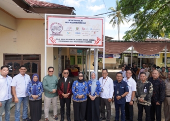 Otoritas Jasa Keuangan (OJK) bersama Tim Percepatan Akses Keuangan Daerah (TPAKD) melaunching Program Perekonomian Kuat Masyarakat Sejahtera (Desa Perkasa) di Desa Tulusrejo, Kecamatan Pekalongan, Kabupaten Lampung Timur. Dok OJK