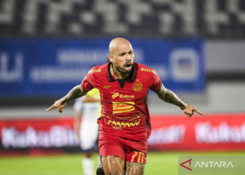 Pesepak bola Persija Jakarta Gustavo Almeida Dos Santos