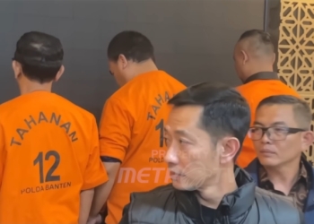 Polda Banten resmi menetapkan tiga orang sebagai tersangka dalam kasus permintaan jatah proyek senilai Rp5 triliun yang dilakukan oleh sejumlah tokoh dari Kamar Dagang dan Industri (Kadin) Kota Cilegon.