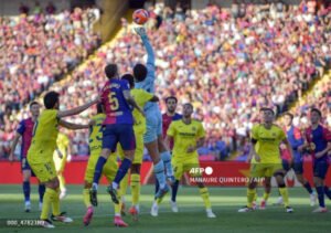 Villarreal Nodai Perayaan Gelar Juara La Liga Barcelona di Kandang