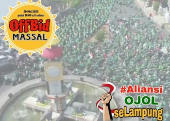 Pengemudi ojek online di Lampung akan serentak menutup aplikasi layanan kepada pelanggan ojek pada 20 Mei 2025.