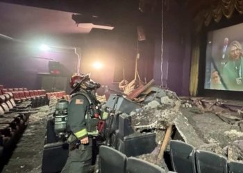 Atap bioskop di Argentina ambruk (credit:X/@realshawnhunt)