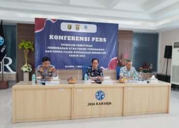 Kepala Bapenda Provinsi Lampung, Slamet Riadi, Kamis, 8 Mei 2025.