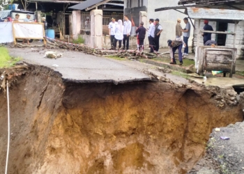 Longsor di Karang Agung Kelurahan Pajar Bulan, Way Tenong, Lambar segera ditangani