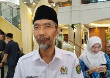 Anggota DPD-RI, Abdul Hakim saat kunjungan di Pemprov Lampung, Senin, 2 Juni 2025. (Foto: Lampost.co / Atika Oktaria SN)