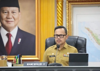 Wamendagri Bima Arya Sugiarto dalam Rakor Pengendalian Inflasi Daerah yang berlangsung di RSU Gedung A Lantai 3, Kantor Pusat Kemendagri, Jakarta, Selasa (10/6/2025). ANTARA/HO-Puspen Kementerian Dalam Negeri