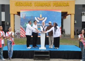 Peluncuran Aplikasi Lampung-In di PKOR Way Halim, Bandar Lampung, Minggu, 15 Juni 2025. Dok Adpim