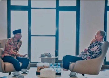 Pertemuan Gubernur Lampung, Rahmat Mirzani Djausal bersama Menteri Perindustrian Republik Indonesia, Agus Gumiwang Kartasasmita beberapa waktu lalu. Dok Adpim