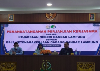 PKS BPJS Tenagakerja dengan Kejari Bandar Lampung