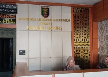 Kantor BPKAD Provinsi Lampung. // Atika