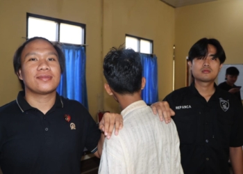 MR alias Pemas (21), warga Kelurahan Kuripan, Kecamatan Kota Agung, ditangkap Polres Tanggamus. (Dok Polres)