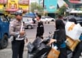Petugas Satlantas Polresta Bandar Lampung melakukan penertiban pengendara bermotor selama pelaksanaan Operasi Zebra Krakatau 2025. Dok Polresta Bandar Lampung