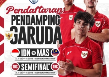 PSSI Buka Pendaftaran Pendamping Garuda untuk Laga Timnas Indonesia U-23