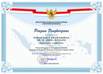 Penghargaan RSUDAM dalam Tingkatkan Layanan untuk Kelompok Rentan