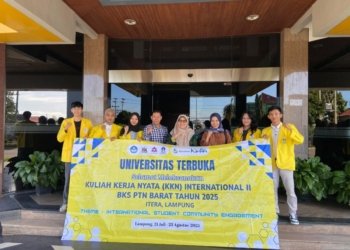 Mahasiswa UT Ikut KKN Internasional II BKS PTN Wilayah Barat Tahun 2025