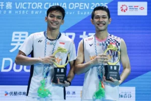 Fajar/Fikri Dedikasikan Gelar China Open 2025 untuk Iie Sumirat