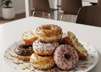 makanan dikerubngi semut