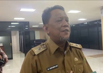 Kepala Dinas Bina Marga dan Bina Konstruksi (BMBK) Lampung, M. Taufiqullah, saat diwawancarai, Senin, 25 Agustus 2025. Dok