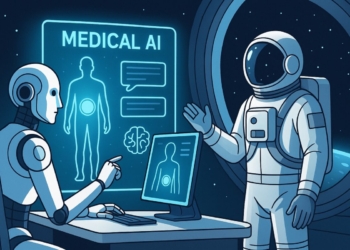 NASA, Google, asisten medis AI, astronot, layanan kesehatan terpencil, CMO-DA, teknologi kesehatan antariksa, telemedicine luar angkasa, Deep Space Health