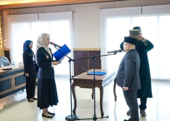 Pelantikan Imam Ghozali sebagai Direktur RSUDAM Provinsi Lampung. // Dok Adpim