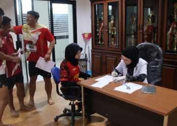 tes fisik atlet bela diri lampung