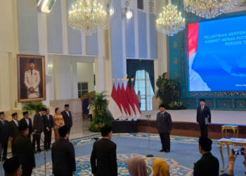 Presiden Prabowo melantik sejumlah menteri, wakil menteri dan kepala lembaga di Istana Negara, Jakarta, Rabu (17/9). (Metrotvnews/Kautsar)