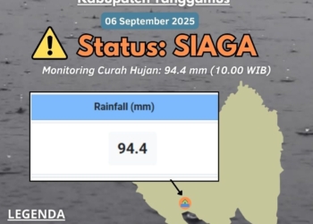 Badan Meteorologi Klimatologi dan Geofisika (BMKG) menyampaikan peringatan dini cuaca buruk Kabupaten Tanggamus. Dok BMKG
