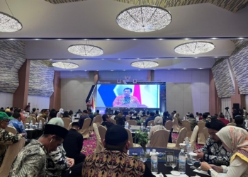 Diseminasi Laporan Perekonomian Provinsi (LPP) Lampung Triwulan II 2025 di Novotel Lampung, Kamis, 11 September 2025. Lampost.co/Silvia