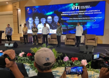 Seminar Kelas Migran di SwissBell Hotel Bandar Lampung, Kamis, 18 September 2025. (Foto: Lampost.co/Asrul Septian Malik)