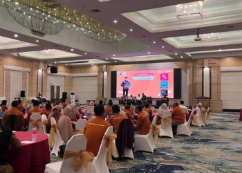 Peluncuran Buku dan Sosialisasi Sensus Ekonomi (SE) 2026 yang digelar Badan Pusat Statistik (BPS) Lampung di Ballroom Swiss-Belhotel, Bandarlampung, Senin, 29 September 2025. Lampost.co/Silvia Agustina
