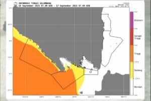 Waspada Gelombang Tinggi di Perairan Lampung