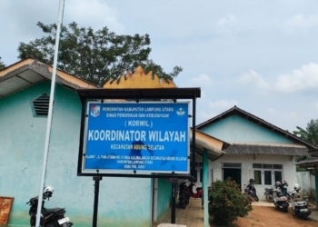 Kantor Korwil Kecamatan Abung Selatan Disdik Kabupaten Lampung Utara.