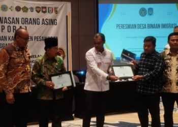 peresmian Desa Binaan Imigrasi, Kamis, 26 September 2025.