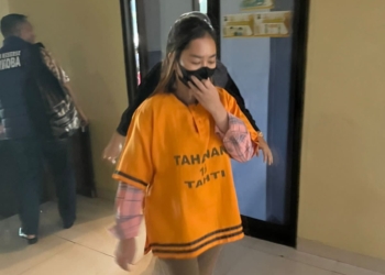 Polresta Bandar Lampung menangkap MSP (34) warga Kecamatan Sukadana Lampung Timur karena arisan bodong. (Foto: Lampost.co / Asrul Septian Malik)