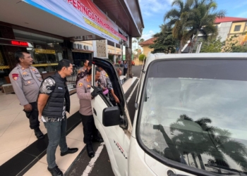 Polsek Teluk Betung Timur (TBT) berhasil menemukan mobil pickup curian yang pelaku tinggalkan pada perkebunan wilayah Lampung Tengah. Dok Polsek