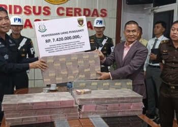 Kejaksaan Tinggi (Kejati) Lampung terus berupaya menambah pengembalian kerugian negara perkara korupsi pembangunan Jalan Tol Trans Sumatera (JTTS) ruas Terbanggi Besar Pematang Panggang -- Kayu Agung (Terpeka) tahun anggaran 2017--2019. Dok