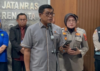 Dirreskrimum Polda Lampung, Kombes Pol. Indra Hermawan mengatakan penyidikan kasus Pratama Wijaya tetap berlanjut. Meskipun hasil medis menunjukkan penyebab utama kematian akibat tumor otak. (Foto: Lampost.co / Asrul Septian Malik)