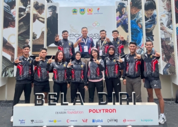 10 karateka Lampung siap berlaga di Pekan Olahraga Nasional (PON) Bela Diri, Kudus Jawa Tengah. Dok KONI Lampung.