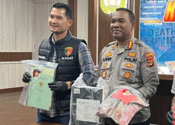 Kasat Reskrim Polresta Bandar Lampung Kompol Faria Arista (kiri). Dok Lampost.co