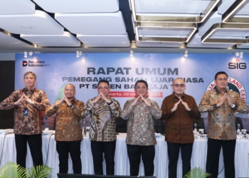 PT. Semen Baturaja Tbk (SMBR) selaku anak perusahaan PT. Semen Indonesia (Persero) Tbk (SIG), menggelar Rapat Umum Pemegang Saham Luar Biasa (RUPSLB) di The East Tower Mega Kuningan, Jakarta, Rabu, 29 Oktober 2025. Dok SMBR